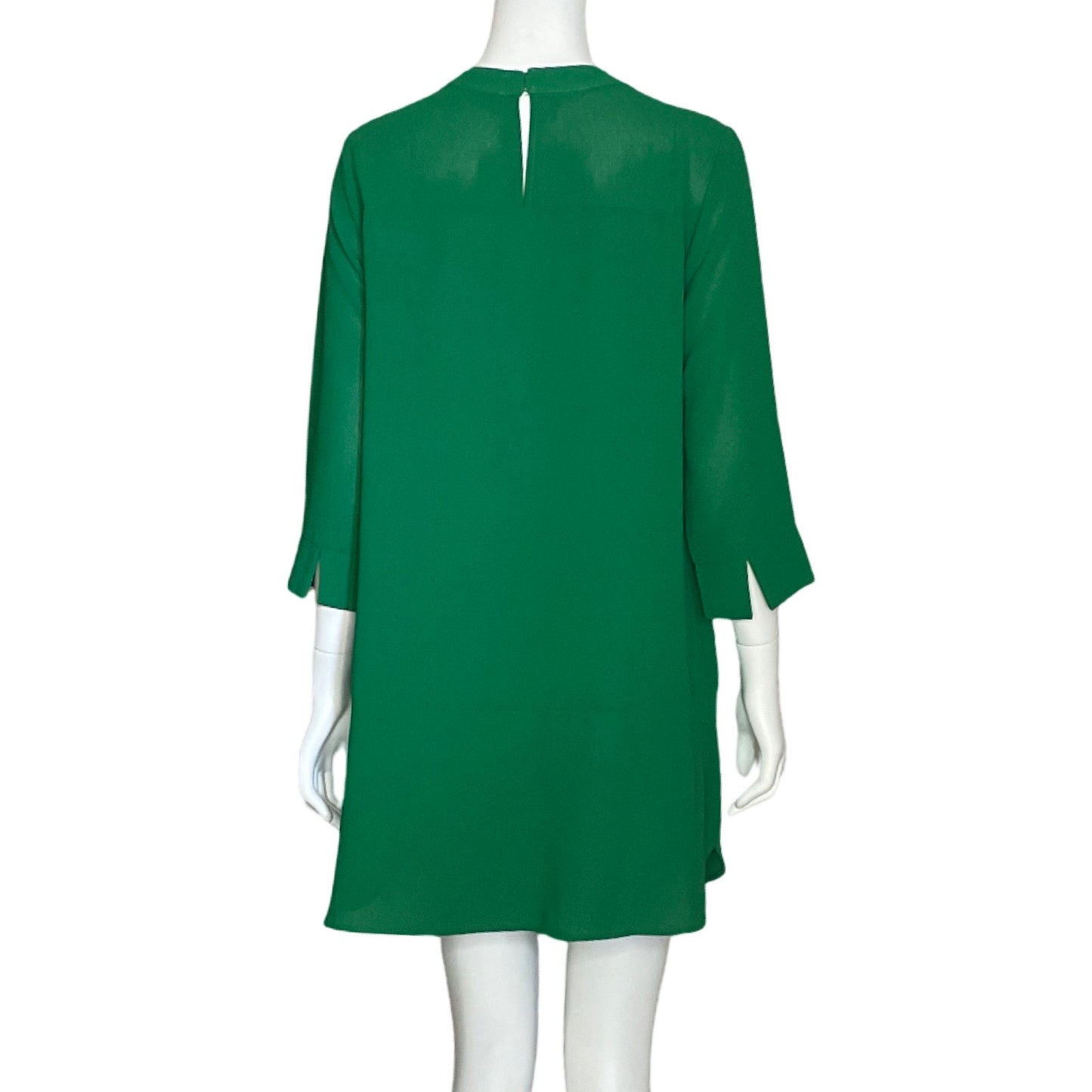 Vestido Zara Botones Verde - Talla M