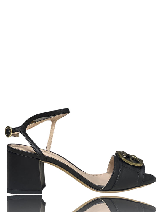 Sandalias Etro Strap Tacón Negro - Talla 37