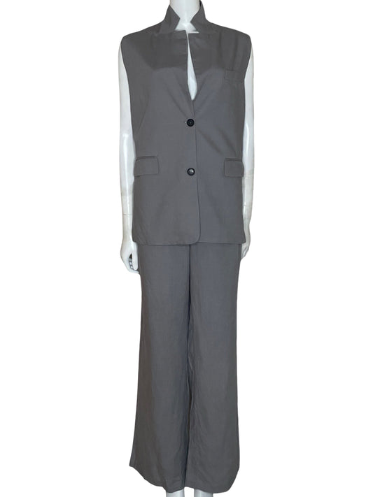 Set  Zara Sin Mangas Gris-Talla XXL