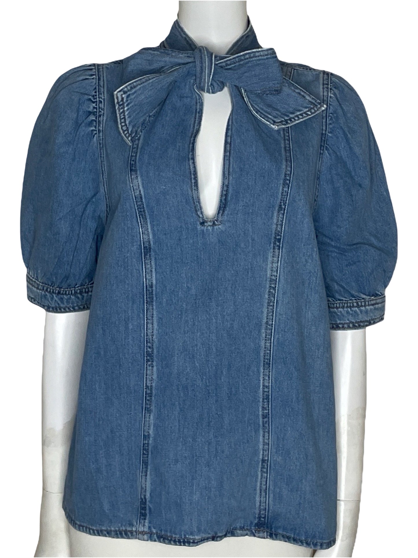 Blusa Zara Denim Azul-Talla XL