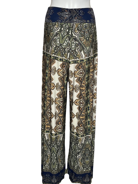 Pantalón Analili Wide Leg Blanco-Talla M