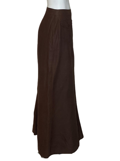 Falda Hennes Lino Marrón - Talla 42