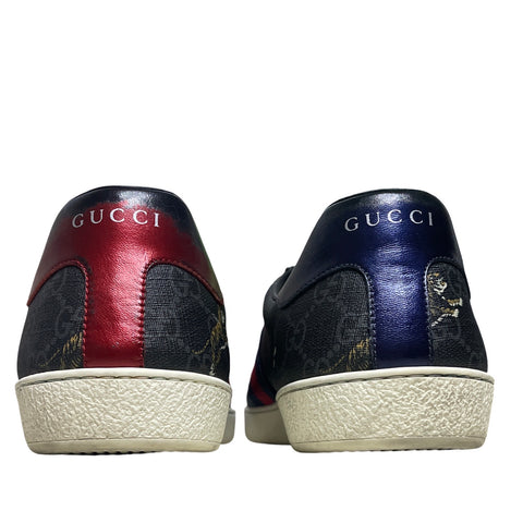* Calzado Gucci Supreme Tiger Ace Sneakers Negro-Talla 8
