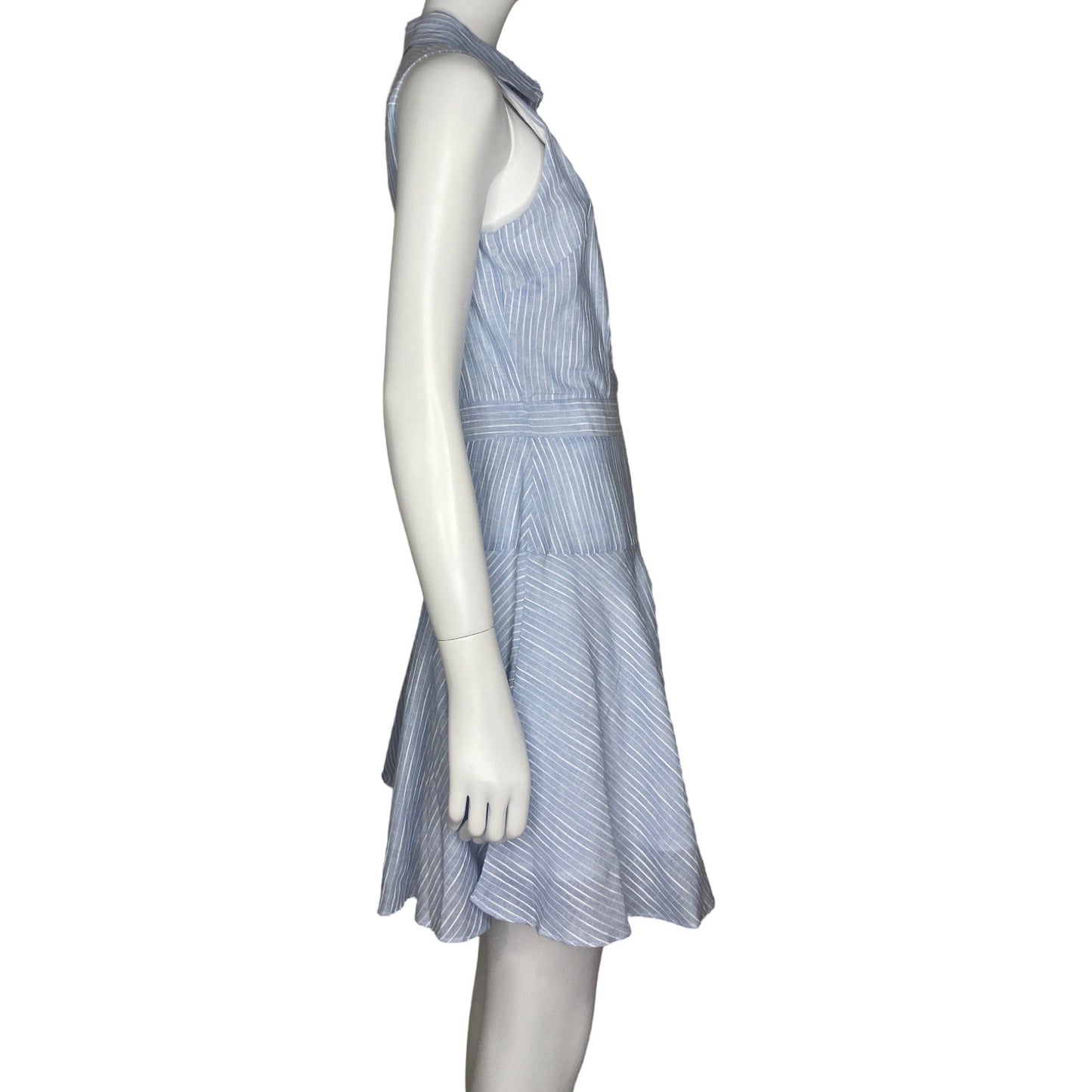 Vestido Esley Camisero Líneas Azul - Talla S