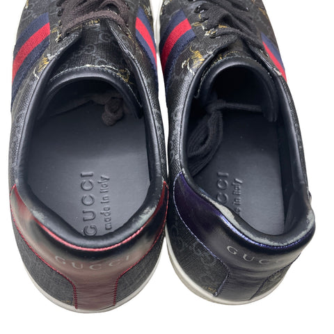 * Calzado Gucci Supreme Tiger Ace Sneakers Negro-Talla 8