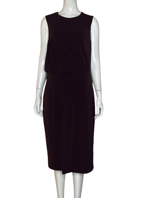 Vestido MNG Drapeado Sin Mangas Rojo Vino - Talla 8