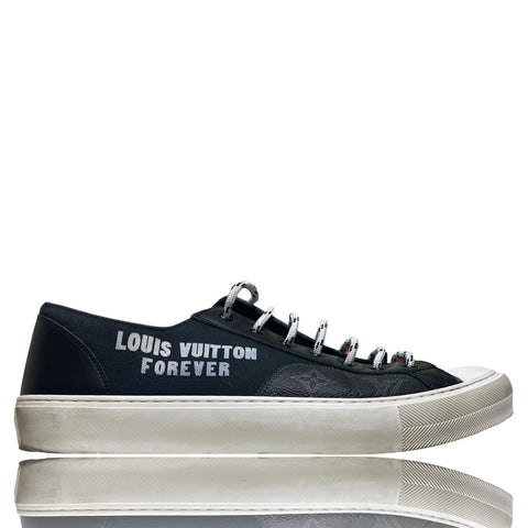 * Zapatillas Louis Vuitton Forever Tatto Sneaker Negro-Talla 8.5