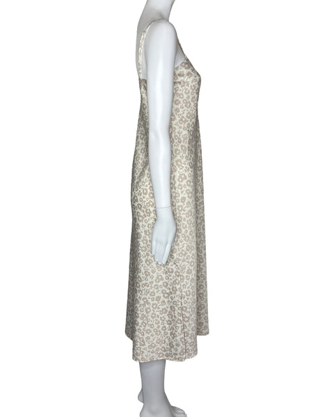 Vestido A. New Day Floral Beige-Talla XS