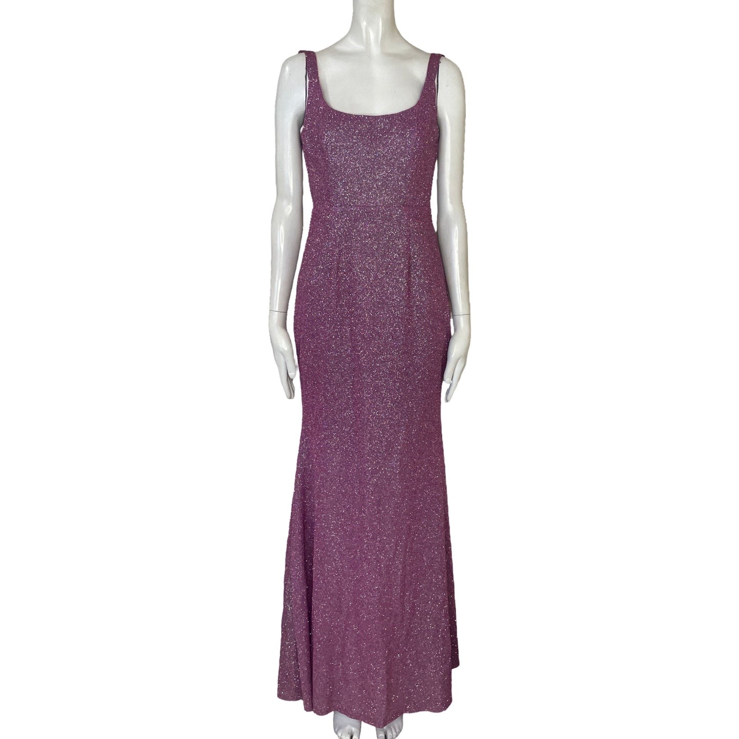 Vestido Maniju Tiras Brillante Morado - Talla S