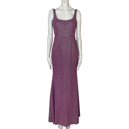 Vestido Maniju Tiras Brillante Morado - Talla S
