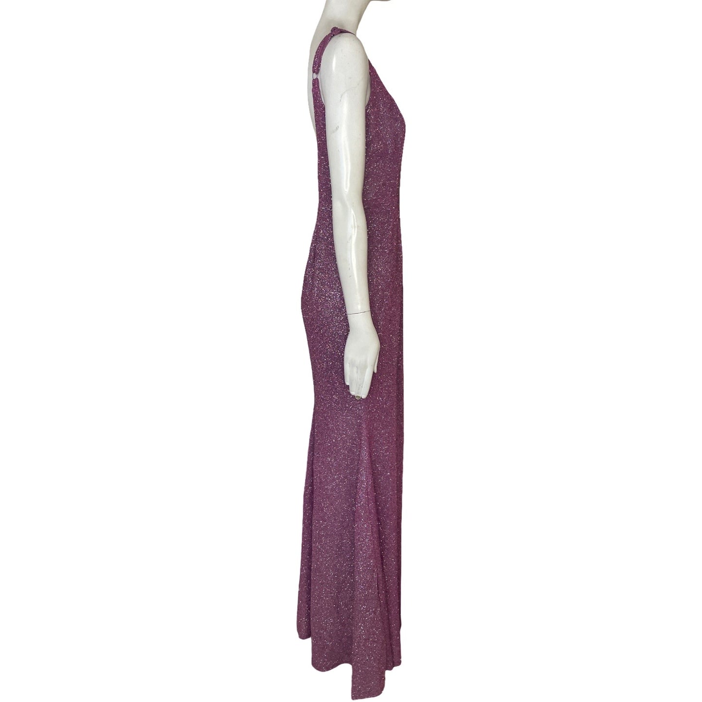 Vestido Maniju Tiras Brillante Morado - Talla S