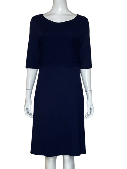 Vestido El Corte Inglés Encaje Azul - Talla 38