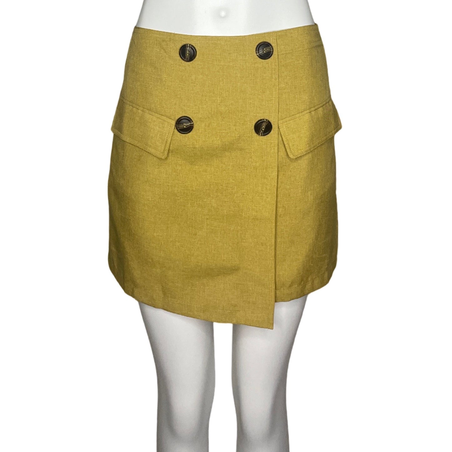 Falda Essue Botones Amarillo - Talla S