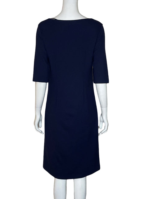 Vestido El Corte Inglés Encaje Azul - Talla 38