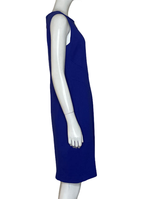 Vestido Ivanka Trump Fluido Sin Mangas Azul - Talla M
