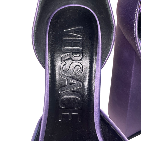 * Calzado Versace Medusa Aevitas Saten Morados-Talla 36.5