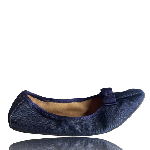 * Calzado Salvatore Ferragamo My Joy Denim Azul.