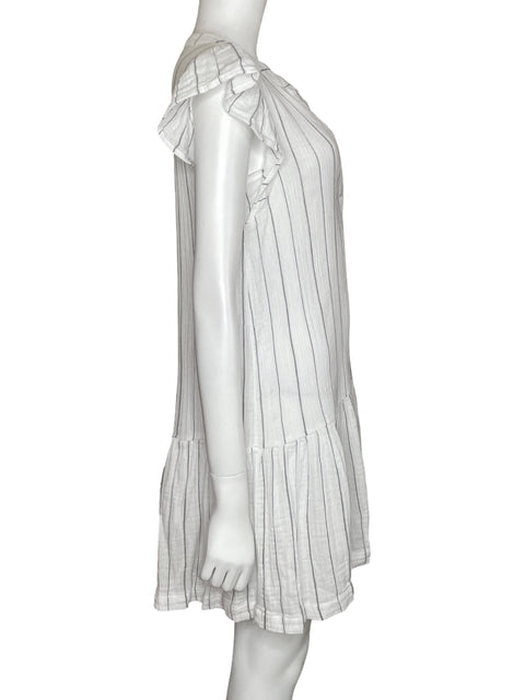 Vestido Monrow Mini Rayas Blanco-Talla S