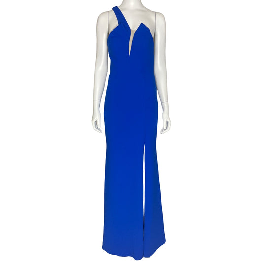 Vestido Aqua One Shoulder Azul - Talla 4