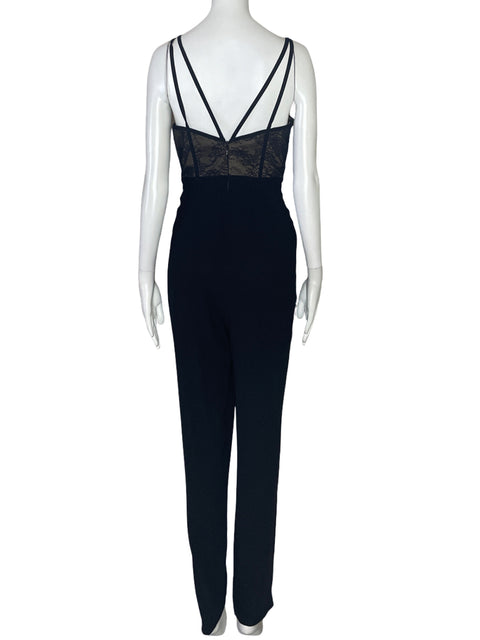 Mono BCBG Tiras Encaje Negro-Talla S