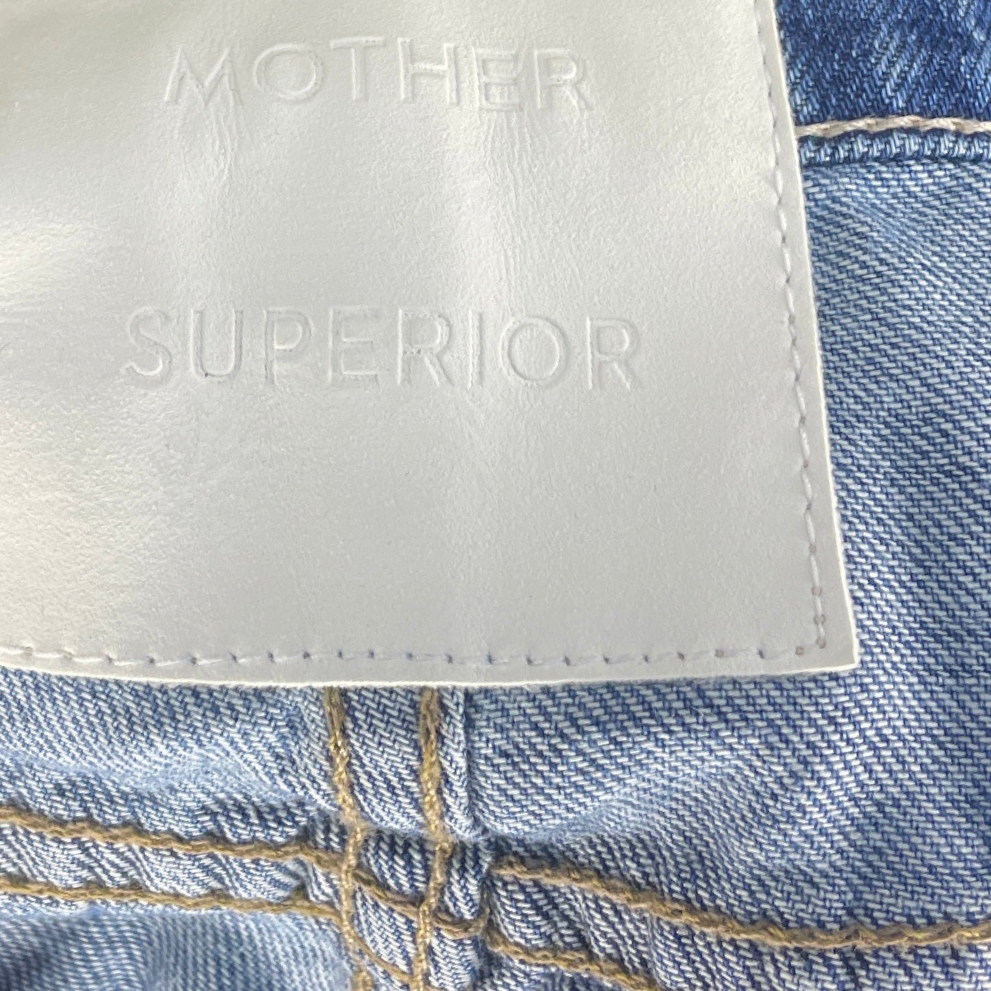 Pantalón Mother Superior Recto Denim Azul - Talla 25