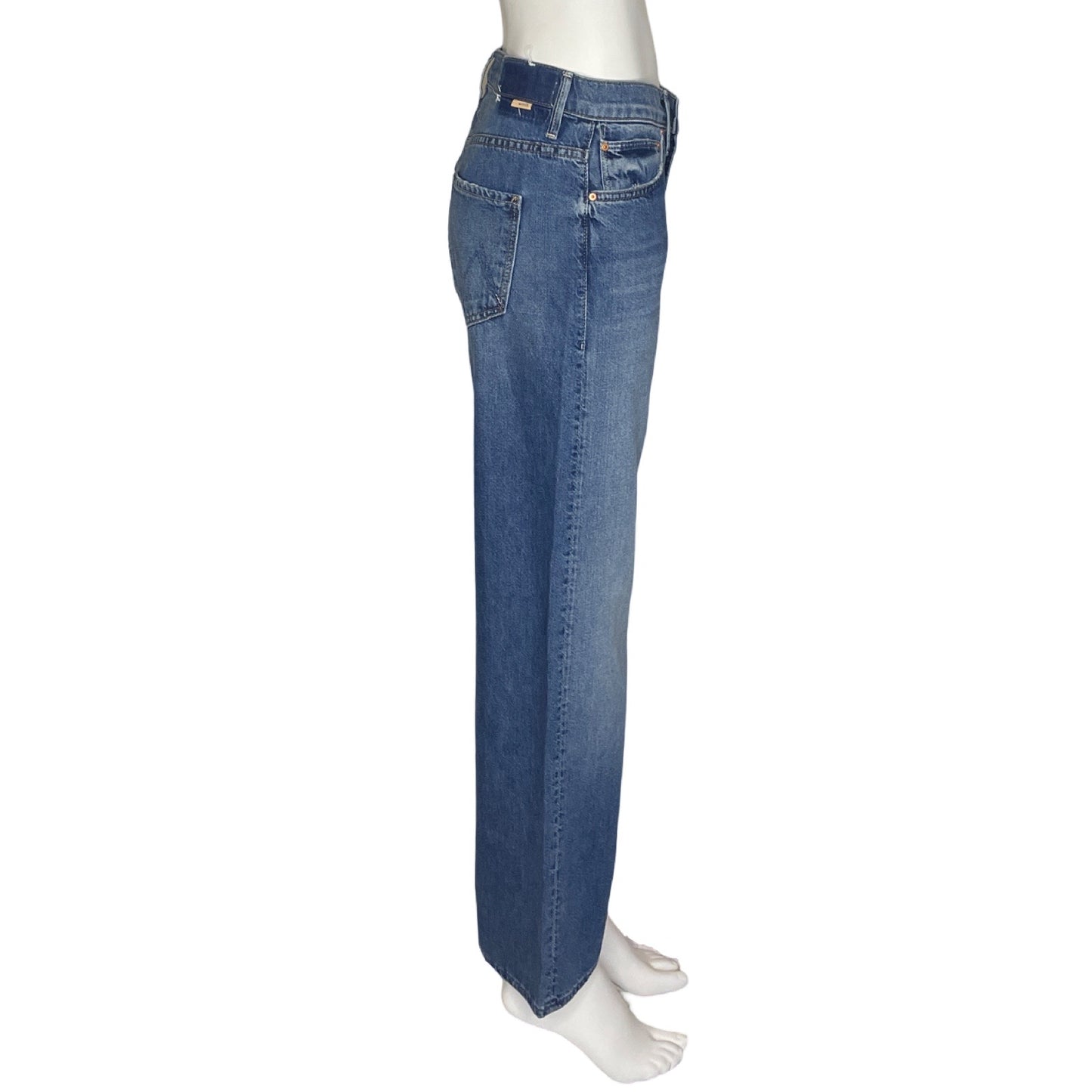 Pantalón Mother Superior Recto Denim Azul - Talla 25