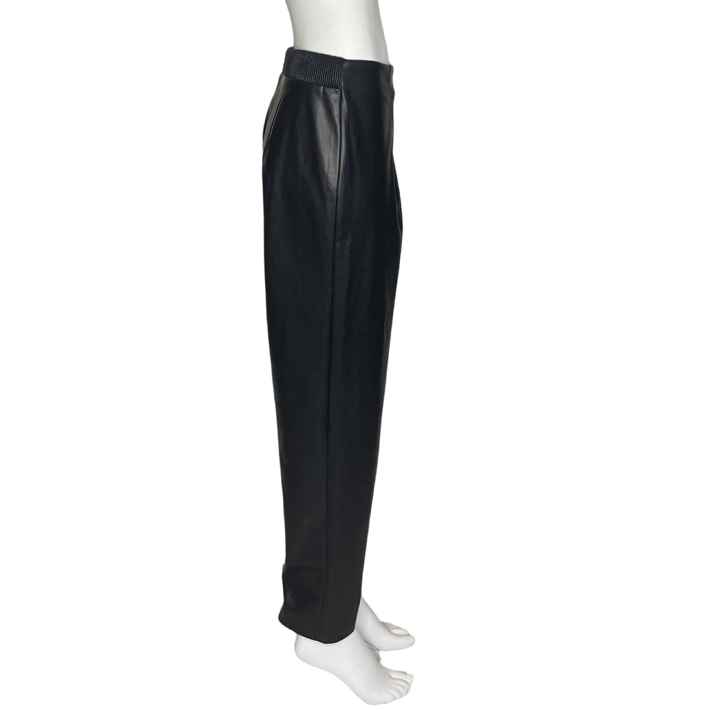 Pantalón DKNY Efecto Piel Negro - Talla S