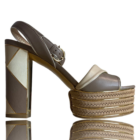 * Calzado Salvatore Ferragamo Gaga Beige-Talla