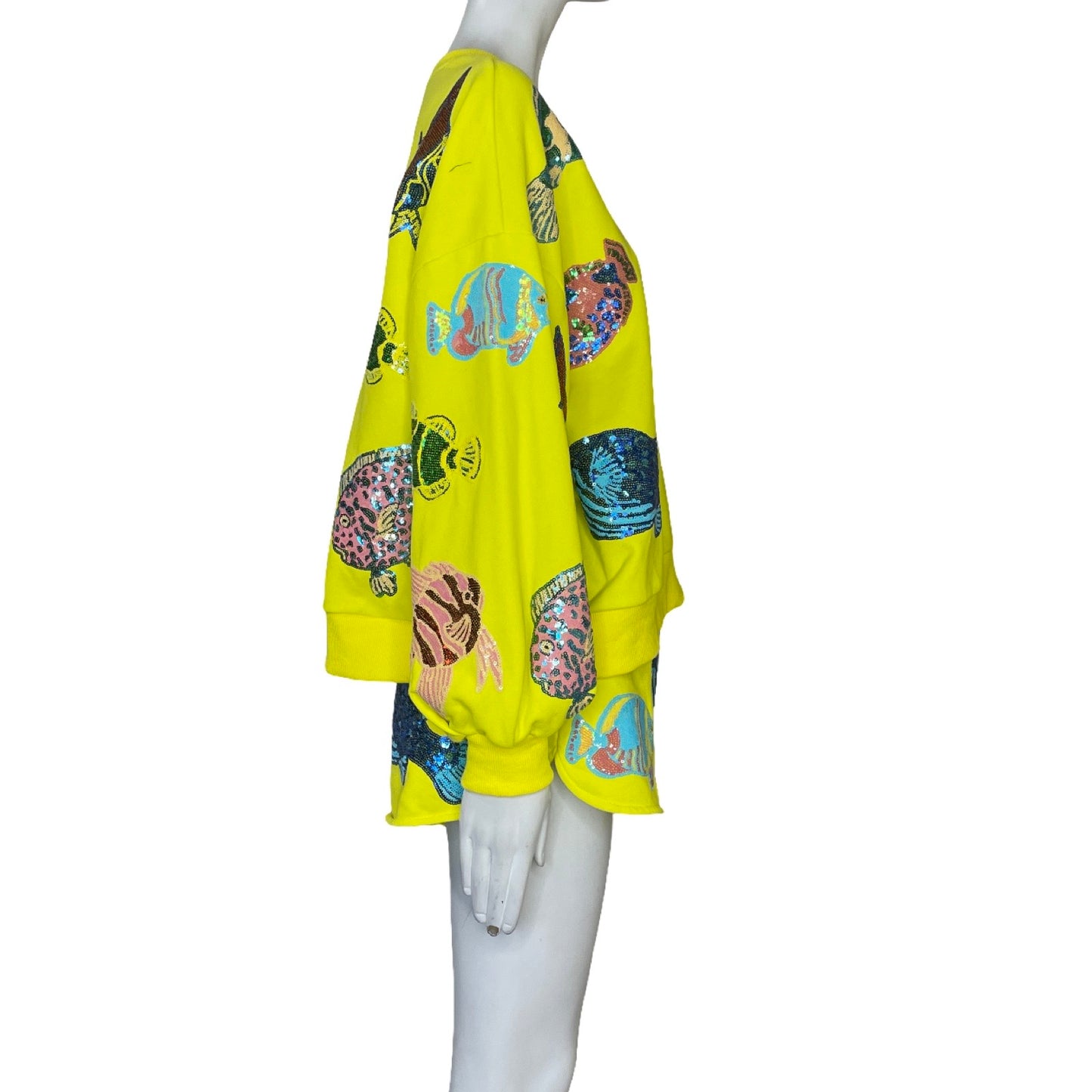 Set Queen Of Sparkles Sweater + Short Peces Amarillo - Talla XS