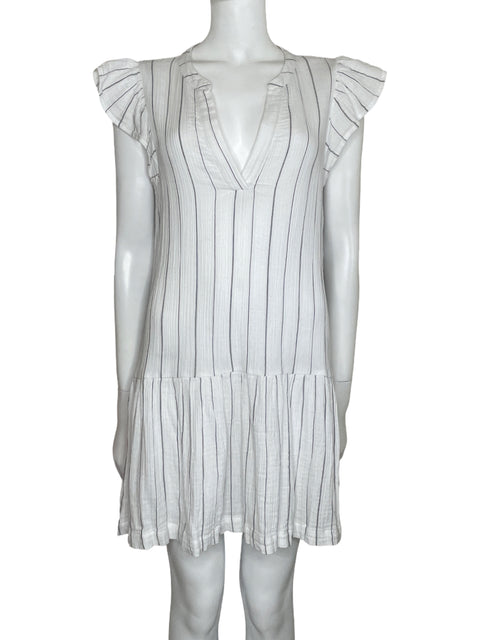 Vestido Monrow Mini Rayas Blanco-Talla S