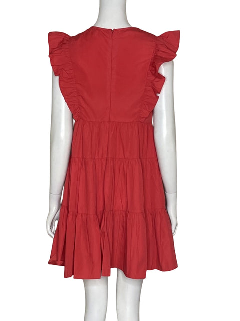 Vestido Calixta Vuelos Rojo - Talla S
