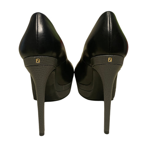 * Calzado Fendi Plataforma Negro-Talla 37