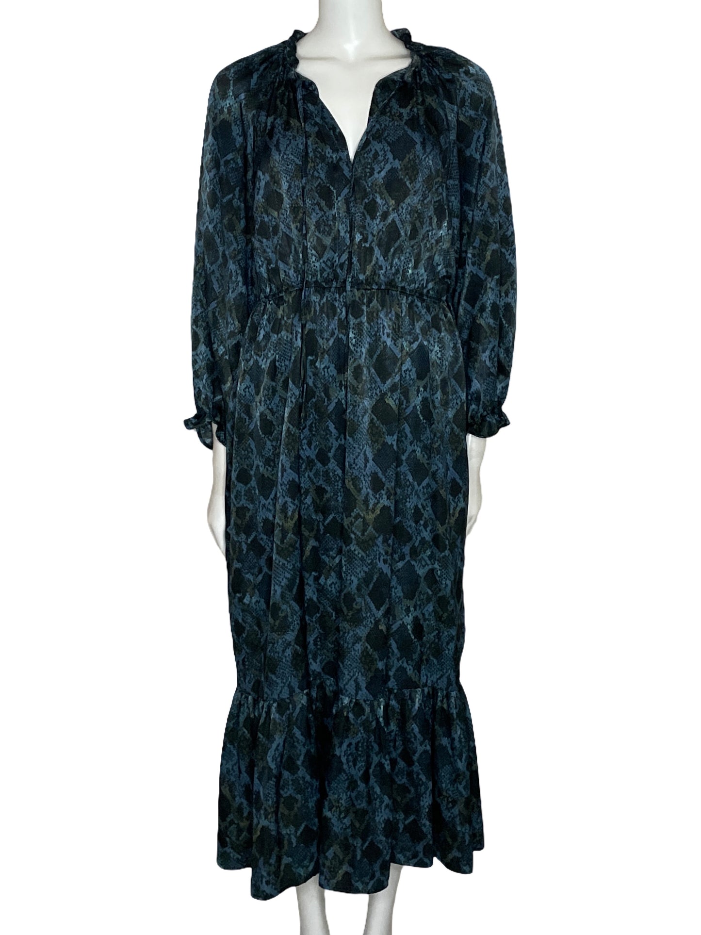 Vestido Zara Animal Print Negro-Talla M
