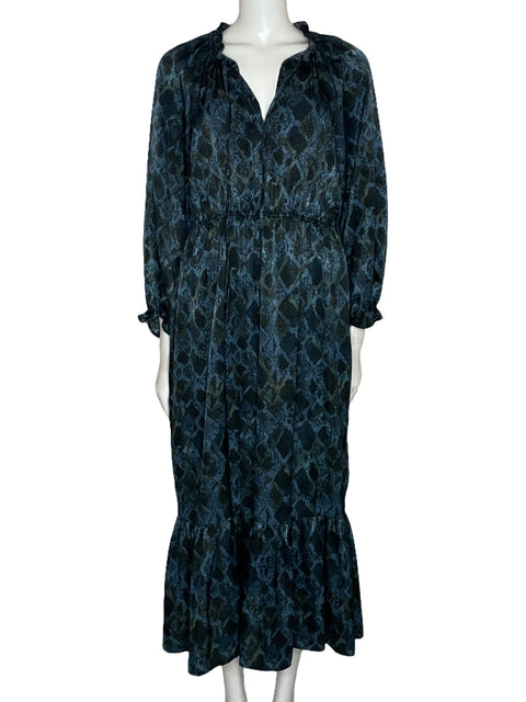 Vestido Zara Animal Print Negro-Talla M