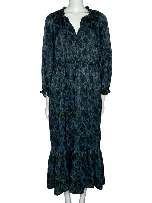 Vestido Zara Animal Print Negro-Talla M