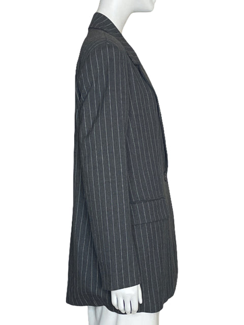 Blazer Zara Tweed Pata de Gallo Negro-Talla L