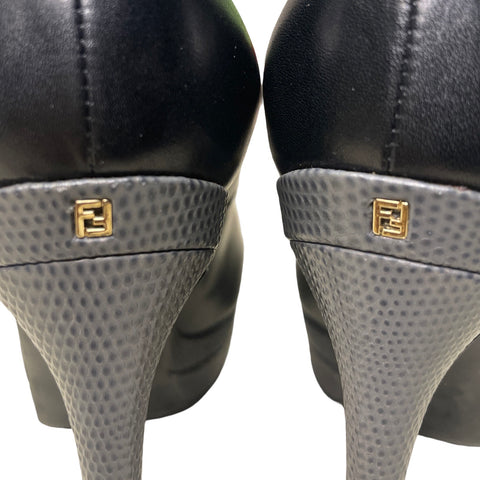 * Calzado Fendi Plataforma Negro-Talla 37