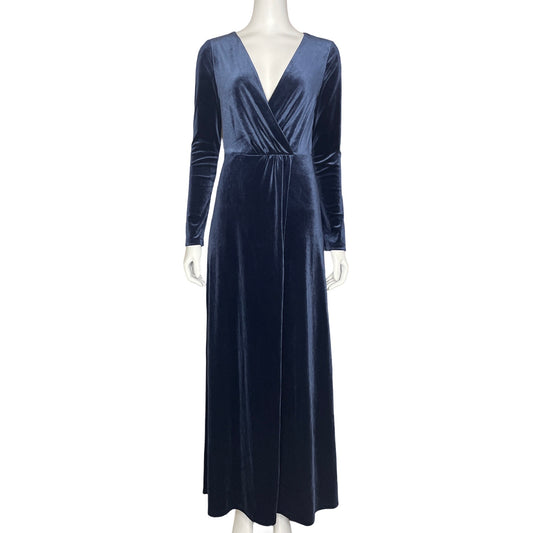 Vestido Love X Design Terciopelo Azul - Talla M