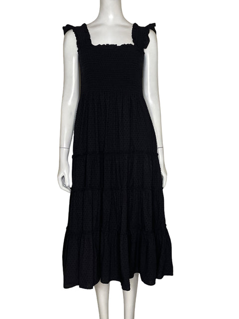 Vestido Kourt Midi Texturizado Negro - Talla M