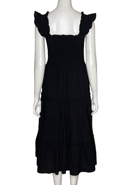Vestido Kourt Midi Texturizado Negro - Talla M