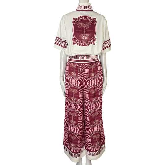 Set Mayorga Sweater + Pantalón Rojo Vino - Talla S