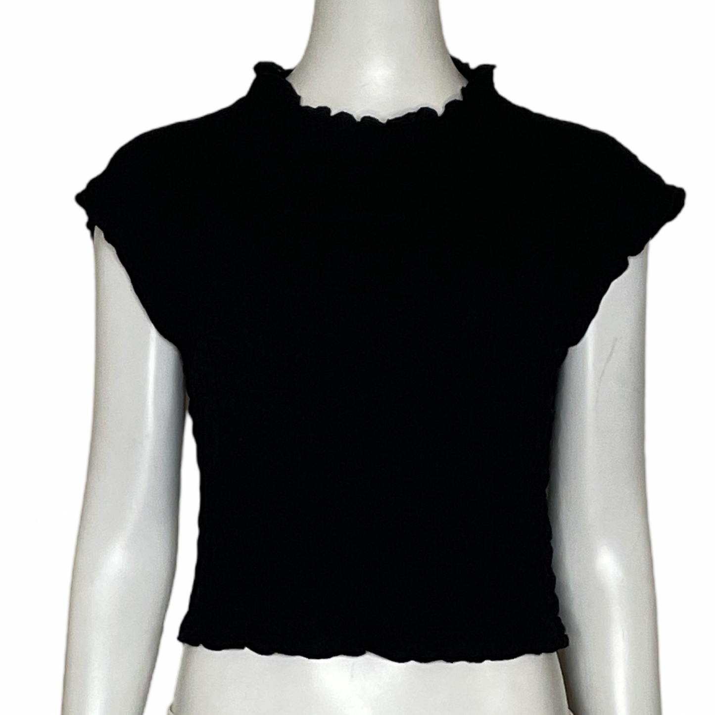 Bluza Zara Top Basico Negro-Talla M