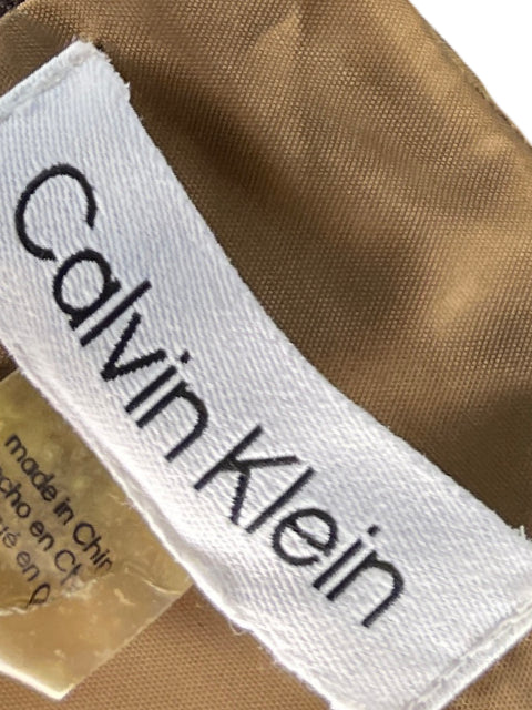 Vestido Calvin Klein Midi Brillante Dorado - Talla 4