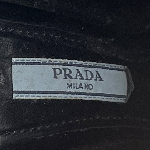 * Calzado Prada Ankle Boots Negro-Talla 36.5