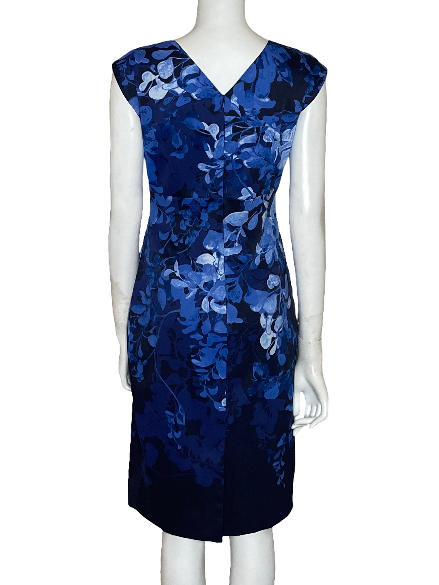 Vestido Karen Millen Floral Azul-Talla 8
