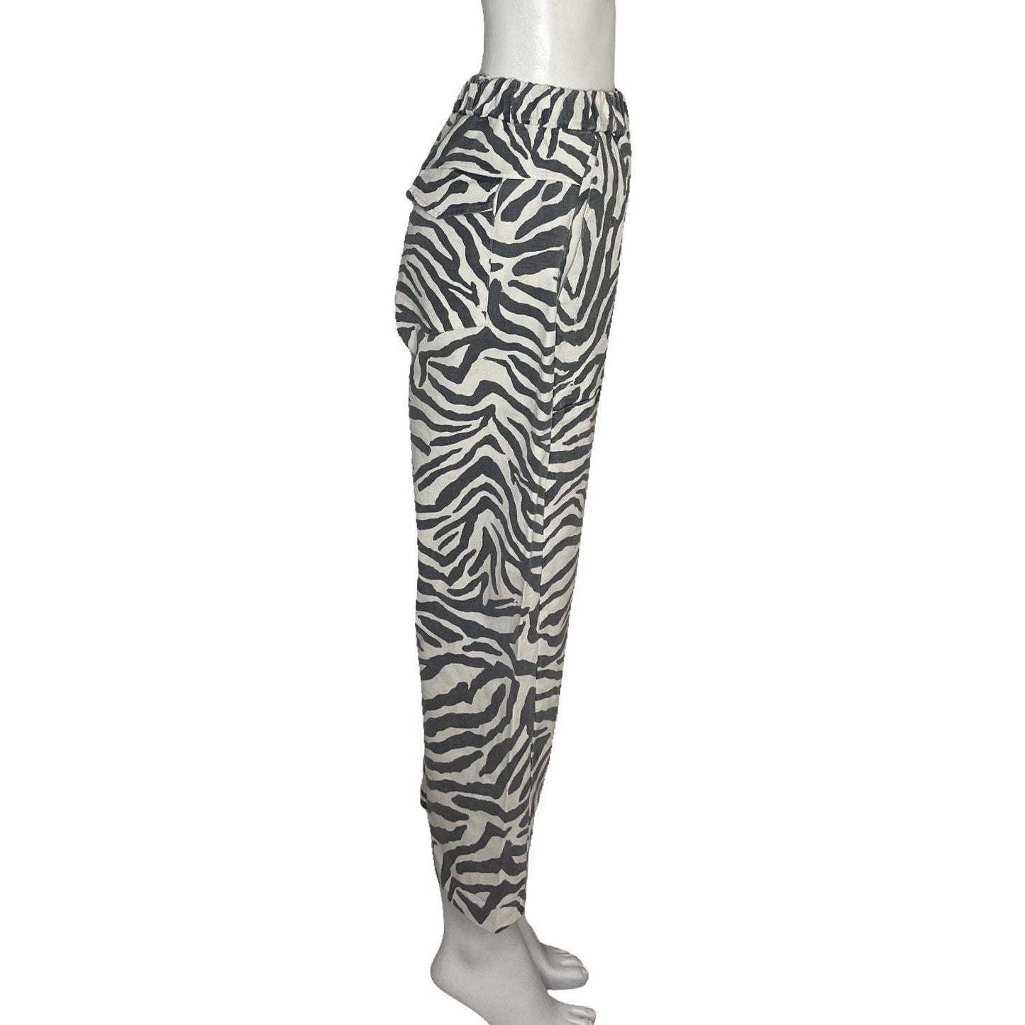 Pantalón Banditas From Maiselle Leopardo Blanco - Talla XS