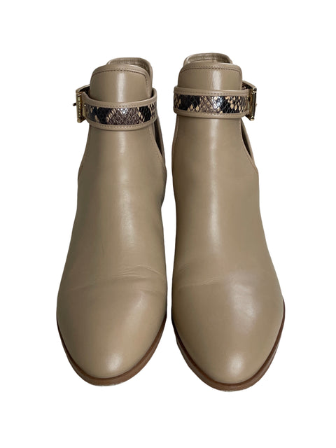 Calzado Michael Kors Britton Ankle Bootie Beige-Talla 7.5