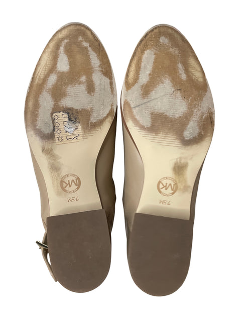 Calzado Michael Kors Britton Ankle Bootie Beige-Talla 7.5