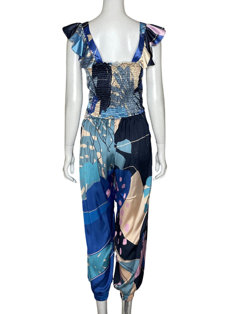 Set Katerina Evans Top + Pantalón Azul - Talla S