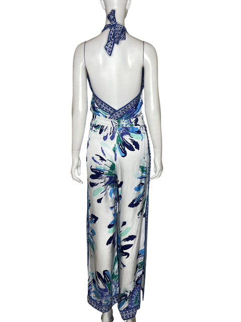 Mono Poupette St Barth Halter Azul - Talla M